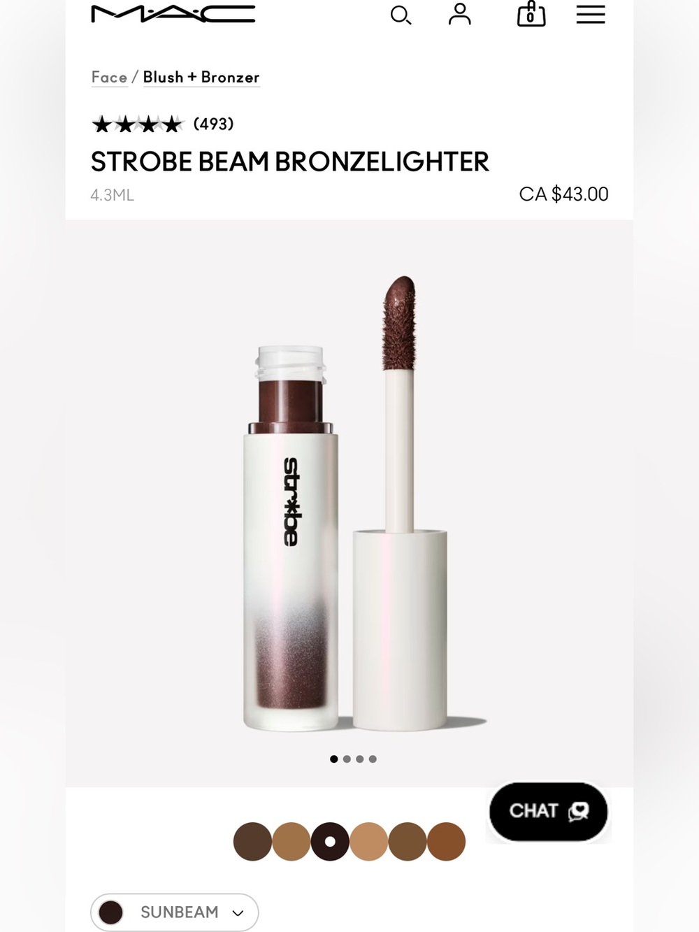 MAC STROBE BEAM BRONZELIGHTER - SUNBEAM - Picture 1 of 3